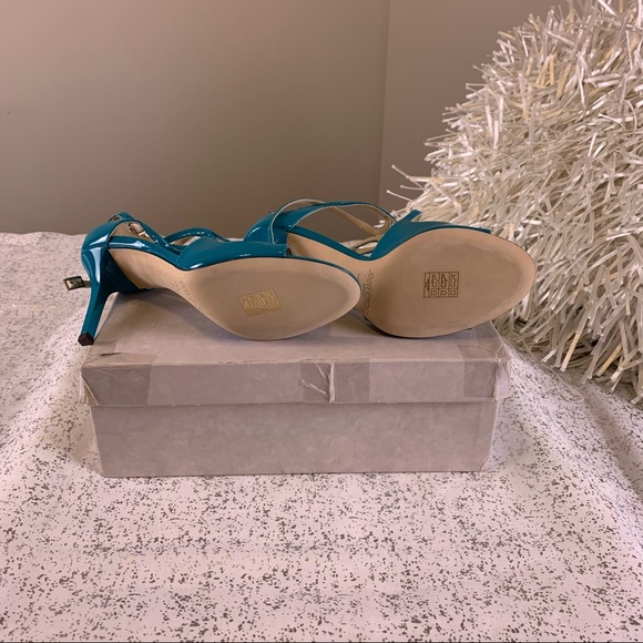 Jimmy Choo Ivette Turquoise Sandals - Picture 5 of 5